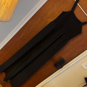 SHEIN Black Sleeveless Maxi Jumpsuit